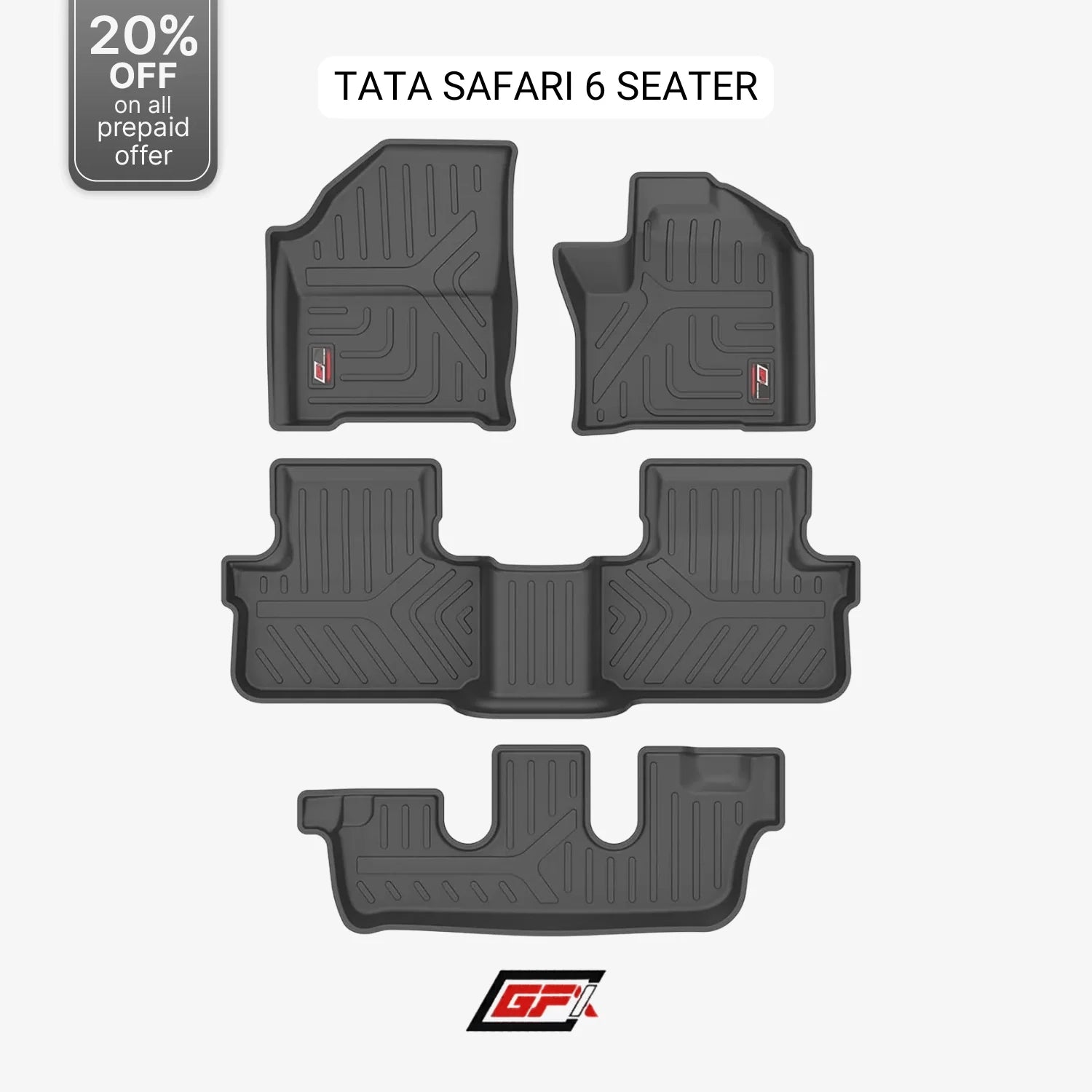 GFX Floor Mats for Safari (2023 Onwards) 6 Seater