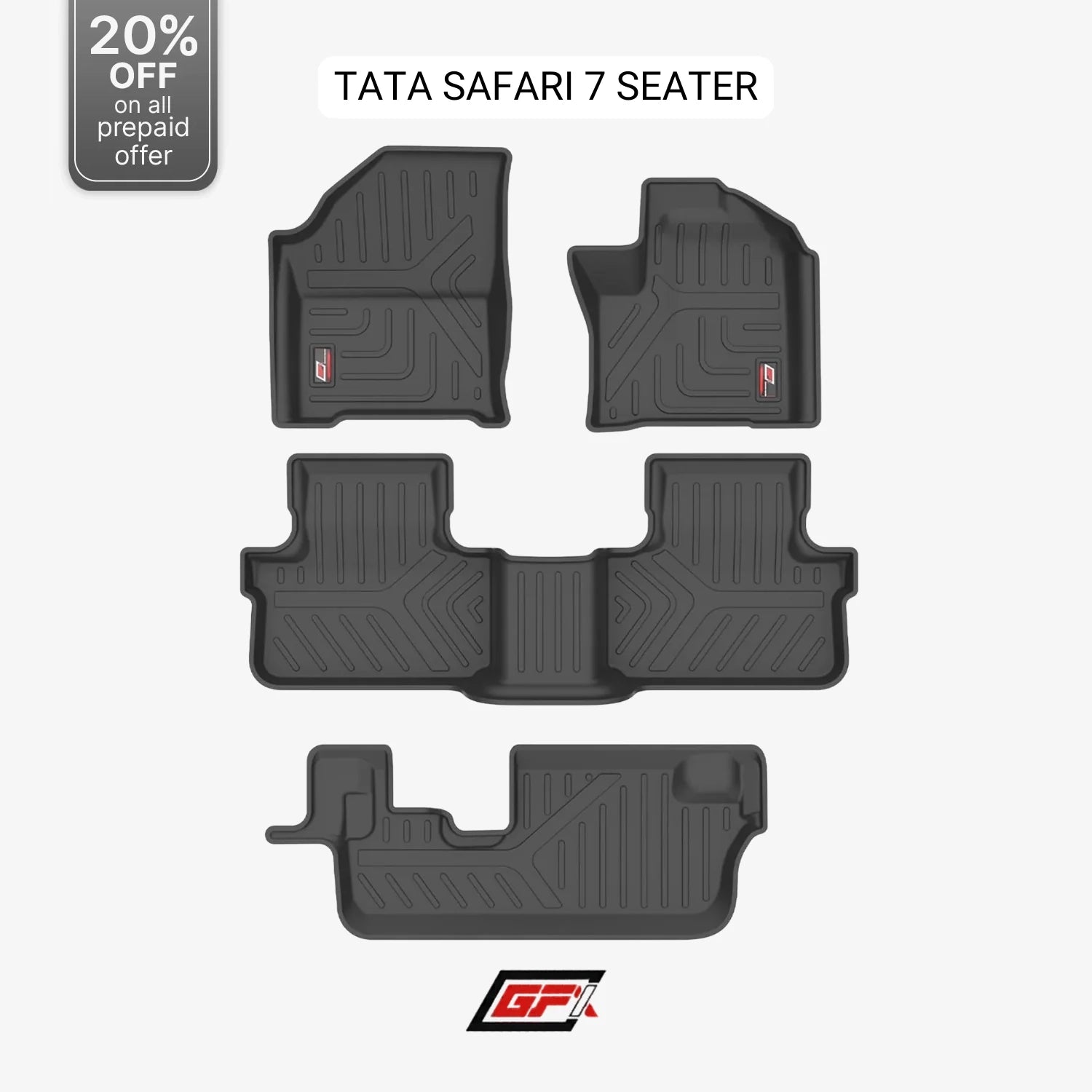GFX Floor Mats for Safari (2023 Onwards) 7 Seater