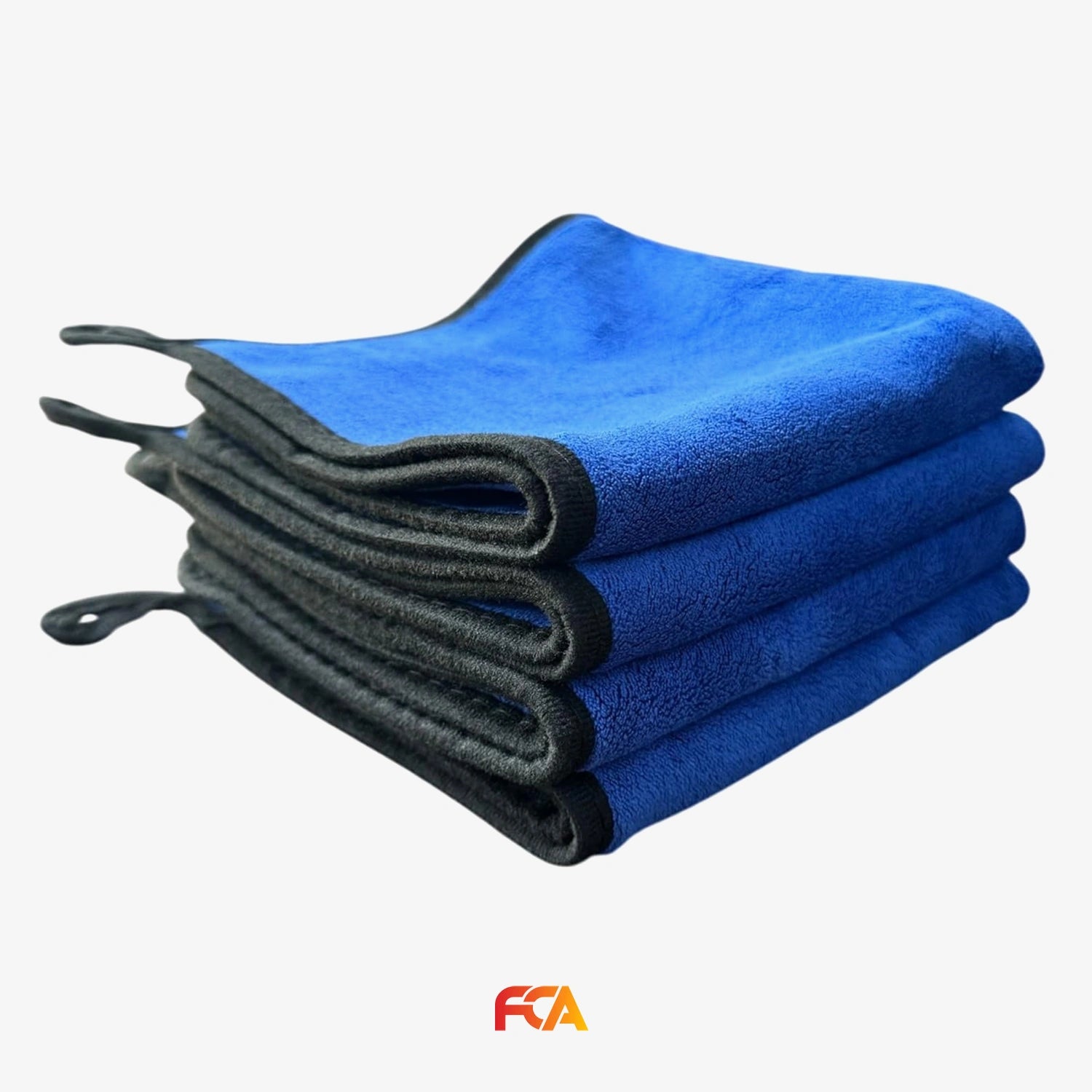 Microfiber Car Cleaning Cloth, 600GSM, Double-Sided, Pack of 1 (Blue)