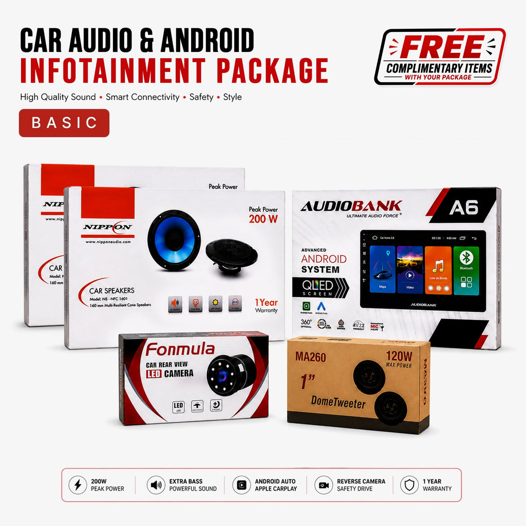 Premium Car Audio & Android Infotainment Package (Basic)
