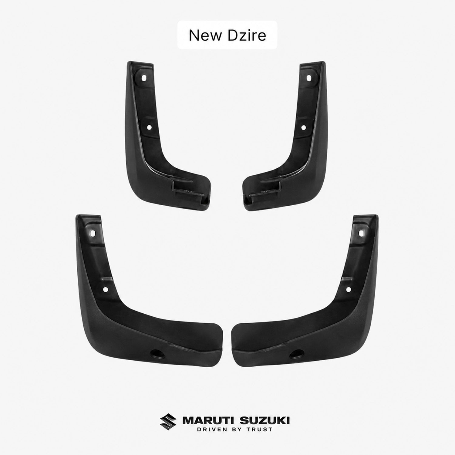 Mud Flap Set for Maruti Suzuki New Dzire (Front & Rear)