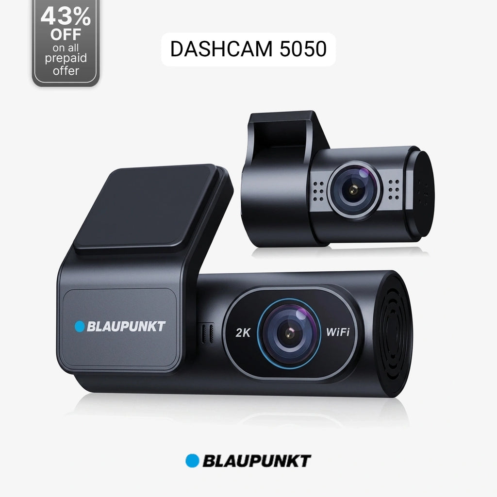 Blaupunkt DC 5050 WiFi Dual Dashcam (2K + 1080P)