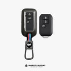 Car Metal Shape Key Cover for Maruti Suzuki (3 Button Smart Key)