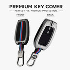 Premium Metal Key Cover Compitable for Toyota Cars (2 Button Smart Key)