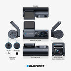 Blaupunkt DC 5050 WiFi Dual Dashcam (2K + 1080P)