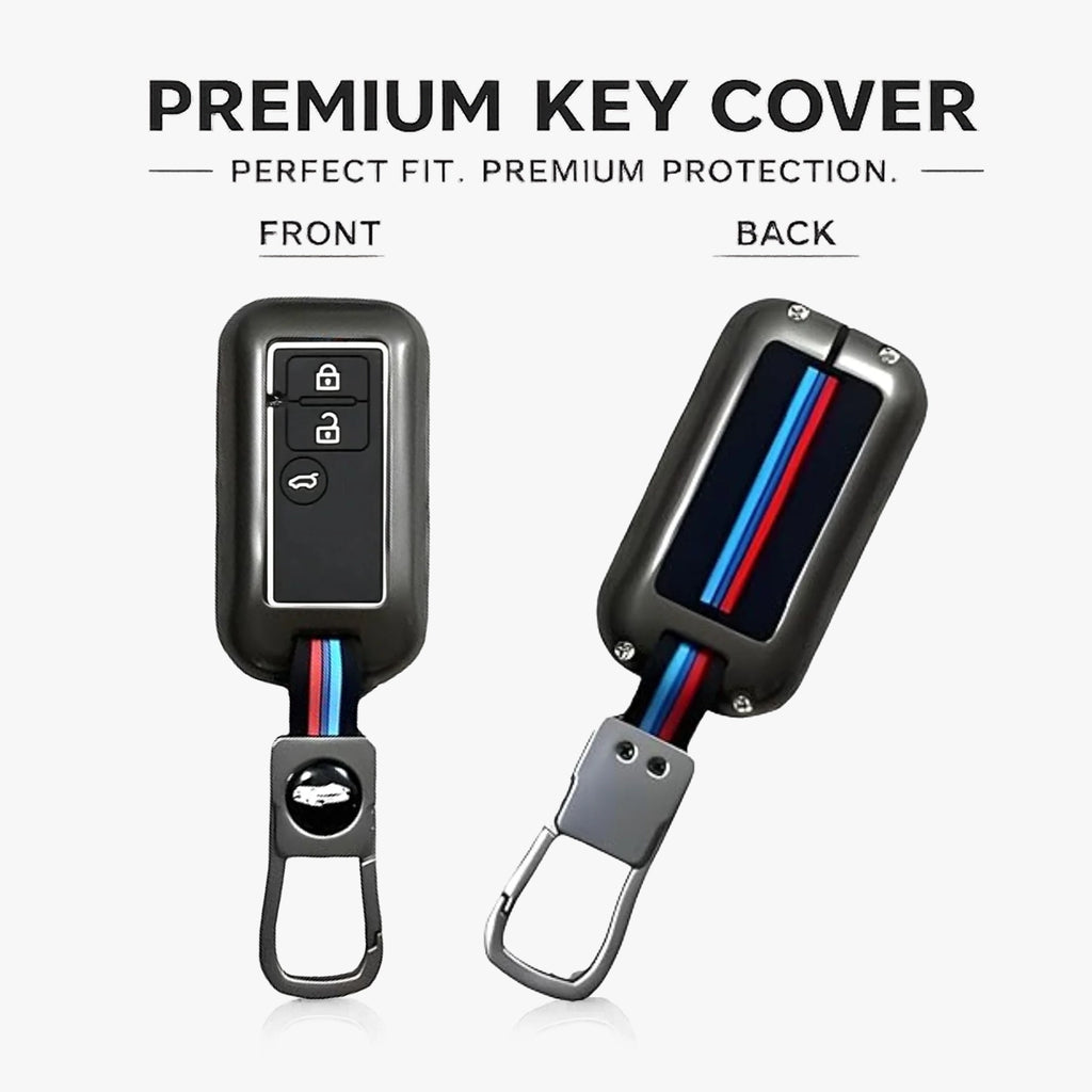 Car Metal Shape Key Cover for Maruti Suzuki (3 Button Smart Key)
