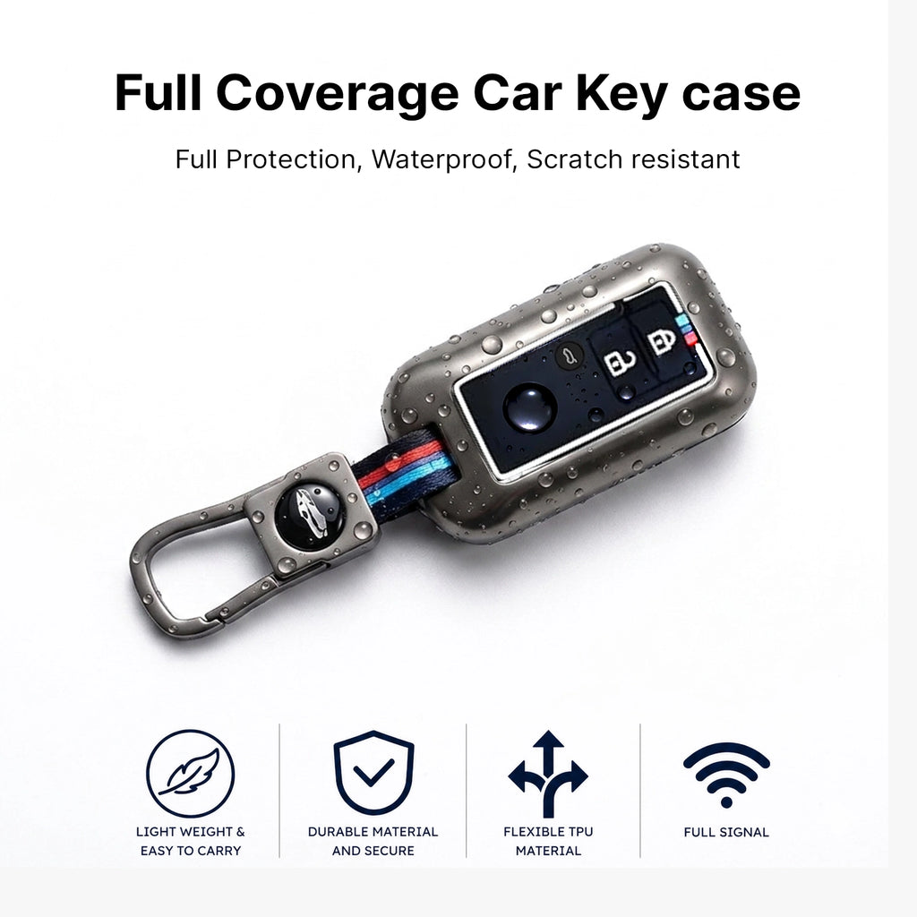 Car Metal Shape Key Cover for Maruti Suzuki (3 Button Smart Key)
