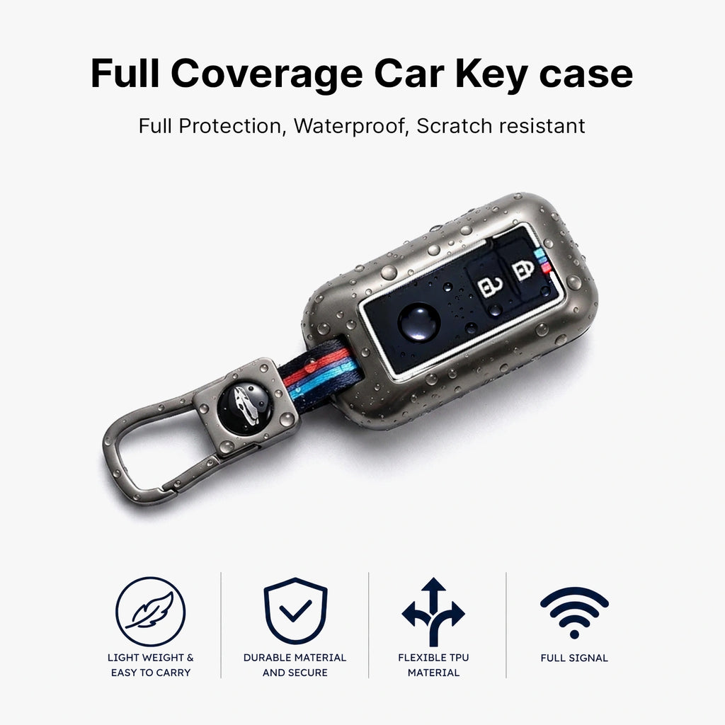 Car Metal Shape Key Cover for Maruti Suzuki (2 Button Smart Key)