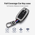 Premium Metal Key Cover Compitable for Toyota Cars (2 Button Smart Key)