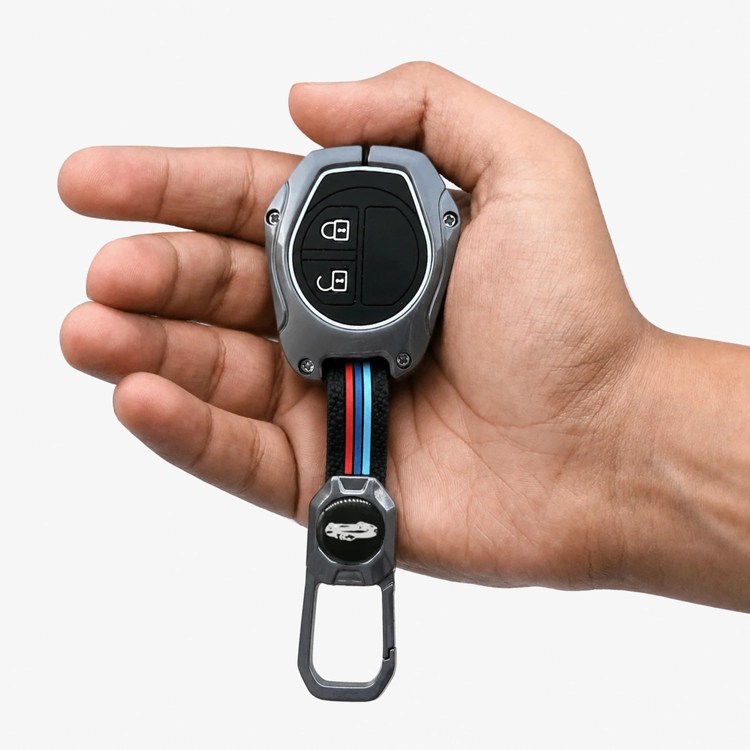 Premium Metal Key Cover Compitable for Suzuki (2 Button Smart Key)