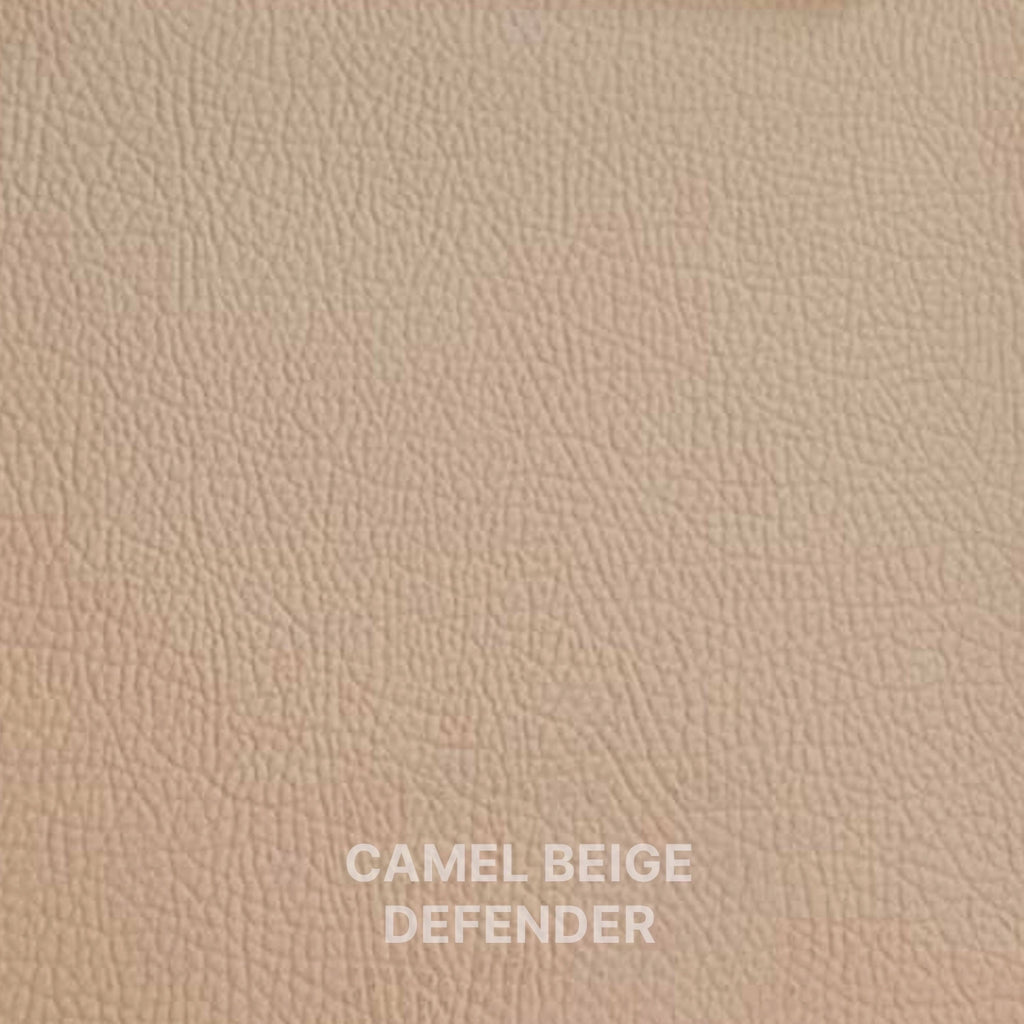 Premium Leatherette Seat Cover Camel Beige & White Color With Airbag Compatible