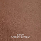 Premium Leatherette Seat Cover Brown & White Color With Airbag Compatible