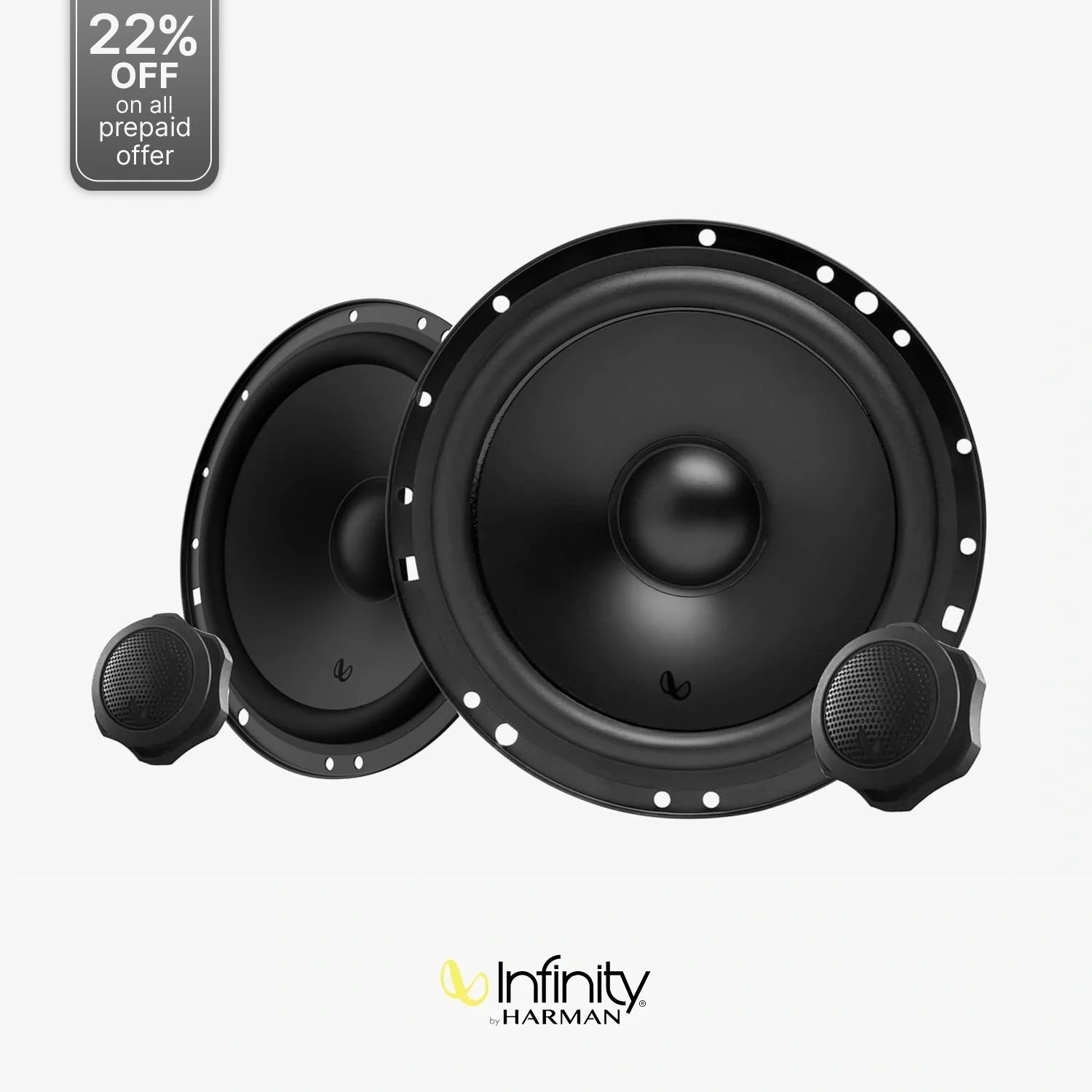 Infinity Alpha 601CF 6.5 Inch 2-Way Component Speaker